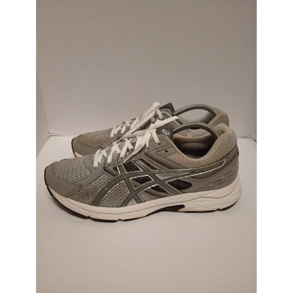 Asics Gel Contend 3 Mens Size 9.5  Silver Gray Retro Running Shoe Sneaker T5F4N